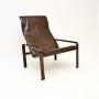 Vintage Italian Leather Golfo Dei Poeti Armchair