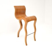 Vintage Laminated Sculptural Bar Stool