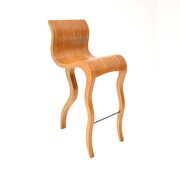 Vintage Laminated Sculptural Bar Stool