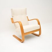Vintage Model 401 Armchair By Alvar Aalto