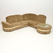 Vintage Sectional Corner Sofa And Table