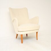 Vintage Swedish Armchair By Carl Malmsten