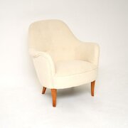 Vintage Swedish Cirkus Armchair By Carl Malmsten