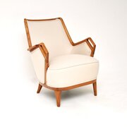 Vintage Swedish Elm Armchair