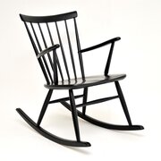 Vintage Swedish Rocking Chair By Hagafors