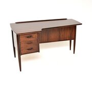 Vintage Swedish Rosewood Boomerang Desk