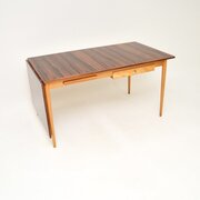 Vintage Swedish Rosewood And Sycamore Desk