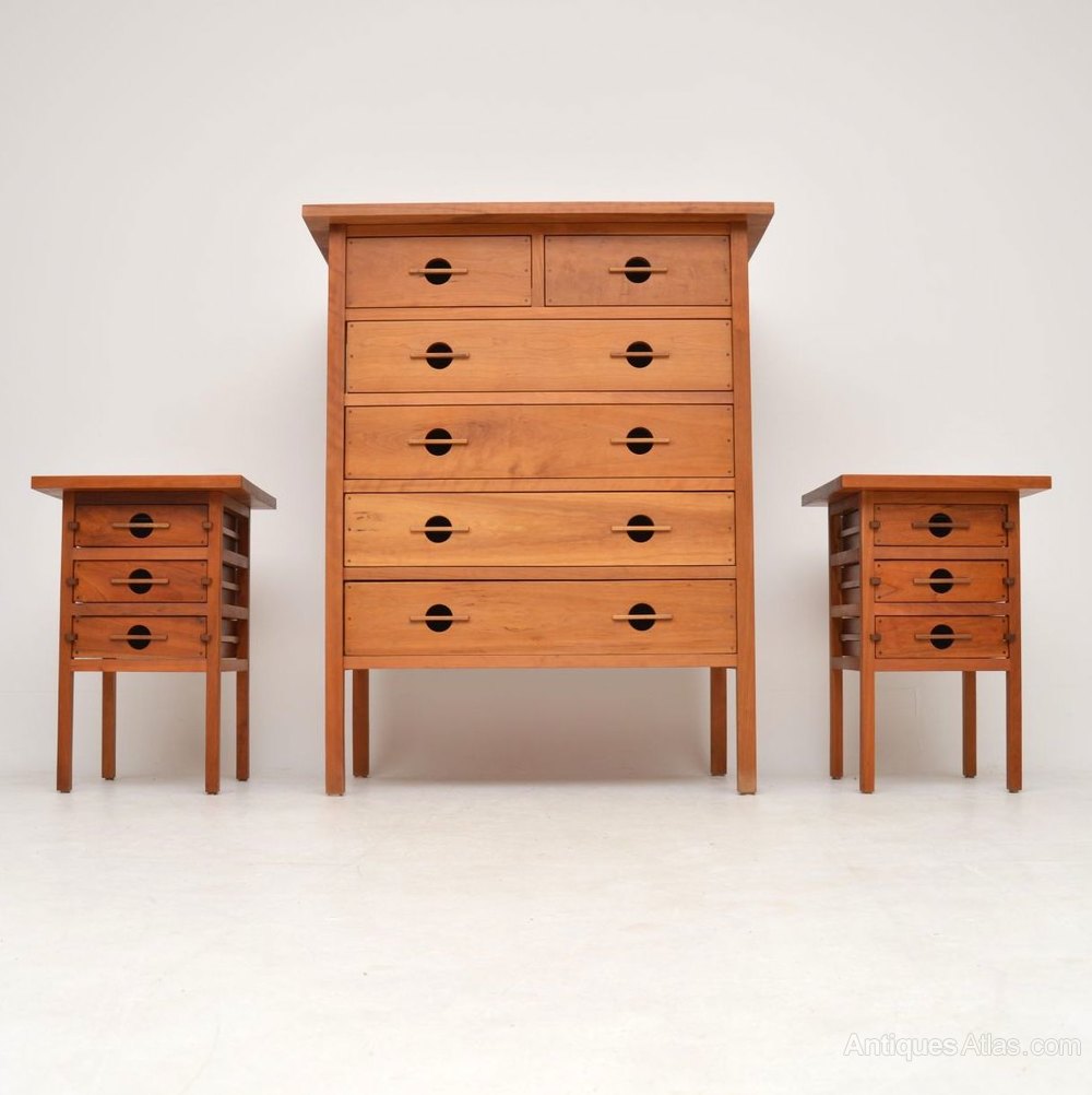 Antiques Atlas Vintage Walnut Chest Of Drawers Bedside Tables