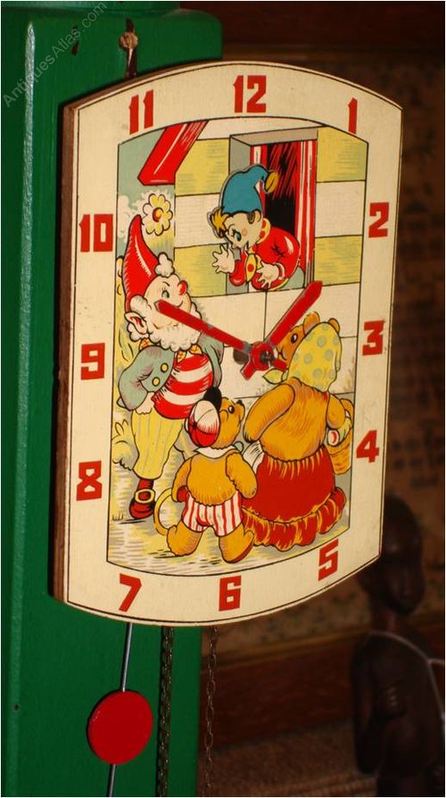 Antiques Atlas A Very Charming ‘Noddy’ Novelty Wall Clock