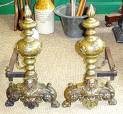 An Impressive Pair Of French Andirons