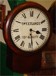 An Unusual English Single Fusee Wall Clock 