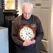 A British Railways Fusee Dial Clock With 8" Dial