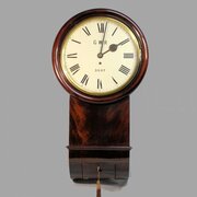 A Great Western Railway Drop-Dial Fusee Wall Clock
