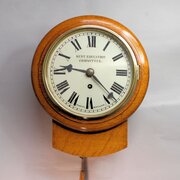 Small 8" Dial English Fusee Drop-Dial Wall Clock