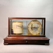 Superior, Edwardian Barograph In A Mahogany Case 