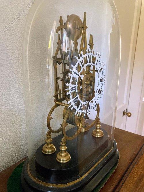 Antiques Atlas Brass Skeleton Clock Circa 1850