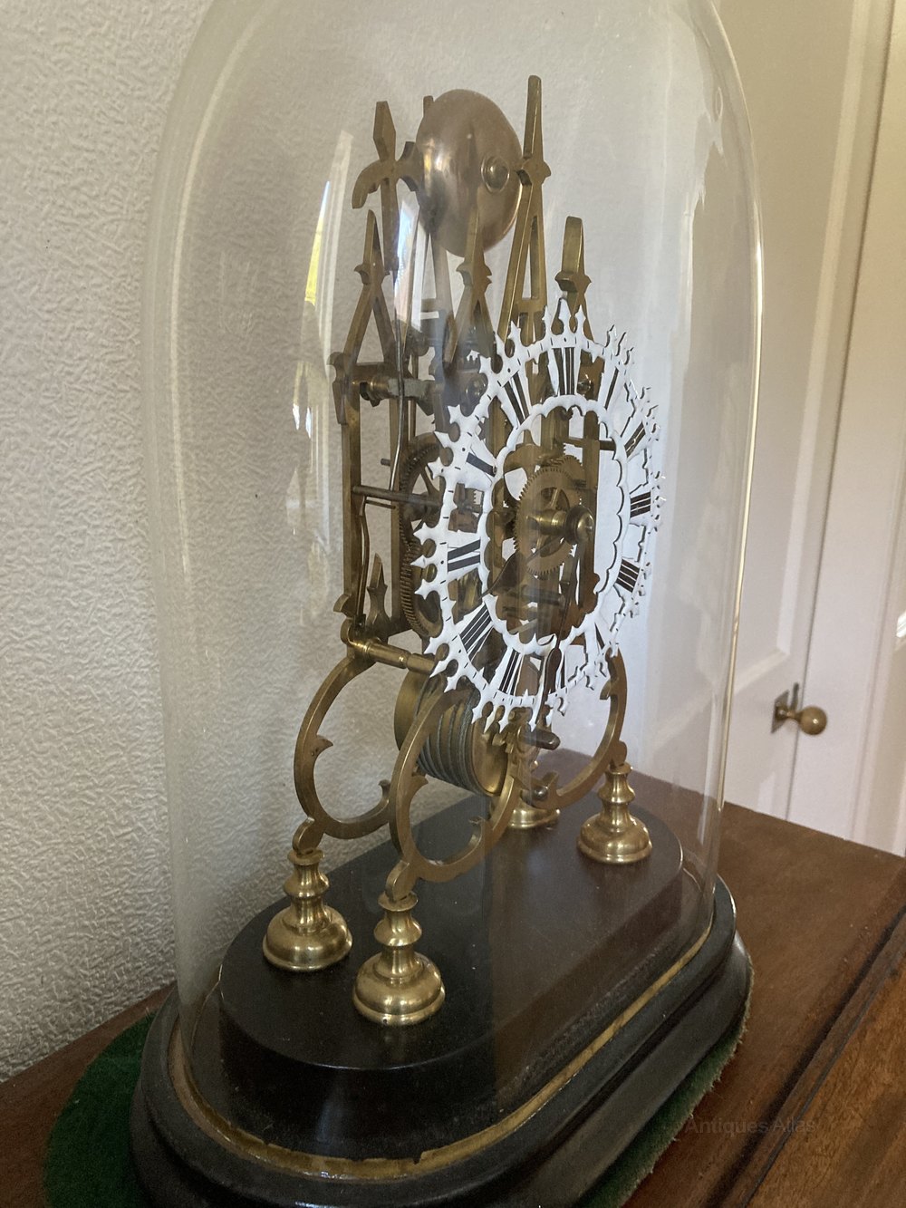 Antiques Atlas Brass Skeleton Clock Circa 1850