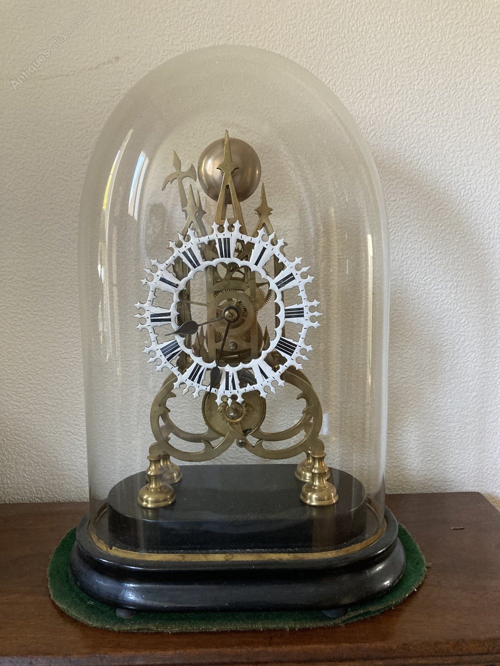 Antiques Atlas Brass Skeleton Clock Circa 1850