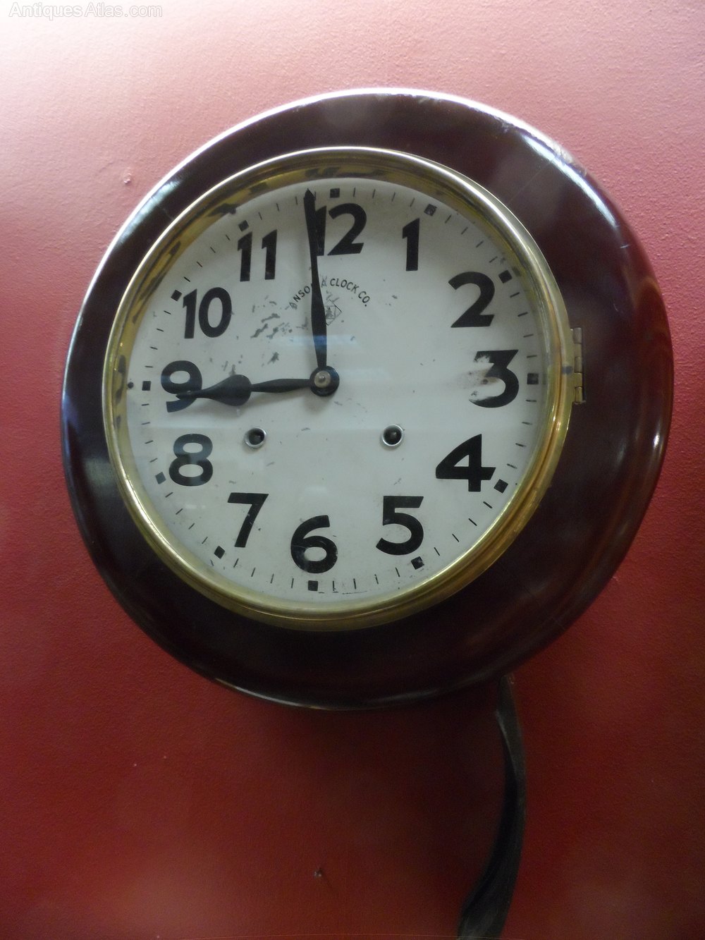 Antiques Atlas Ansonia Chiming School Clock Antiques Atlas Ansonia Chiming School