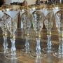Set of Six Gilted St Louis Style Champagne glasses