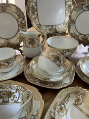 Noritake Gilded Wedding Basket 21 Piece Tea Set