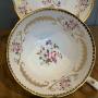 Grosvenor China Gilt Edged Floral Cup and Saucer