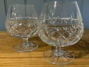 Pair Of Stuart Crystal Brandy Balloons / Glasses