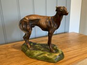 Lovely Amphora Porcelain Figure Of A Hound