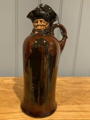  Doulton Kingsware Night Watchman Flask (Silver Cork)