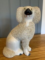 Early Staffordshire Seated Poodle Dog