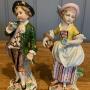Pair of Sitzendorf German Porcelain Figures
