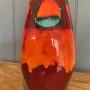 Hand Painted Poole Volcano Vase 26cms