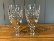 Royal Doulton Crystal Cut Wine Glasses 5ins