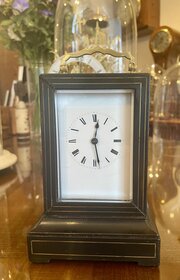French Ebonise Carriage Clock Yapy Freres