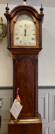 Georgian 8 Day Longcase Clock Garland Of  Plymouth