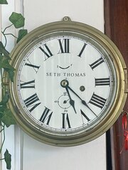 Seth Thomas Marine Bulkhead / Ships Clock 