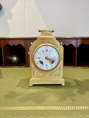 Gilt Pendule D’Officier Clock