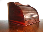 19th C. Desk Top Tambour Letter Storage