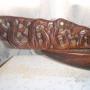 maori war canoe  new zealand wooden carving