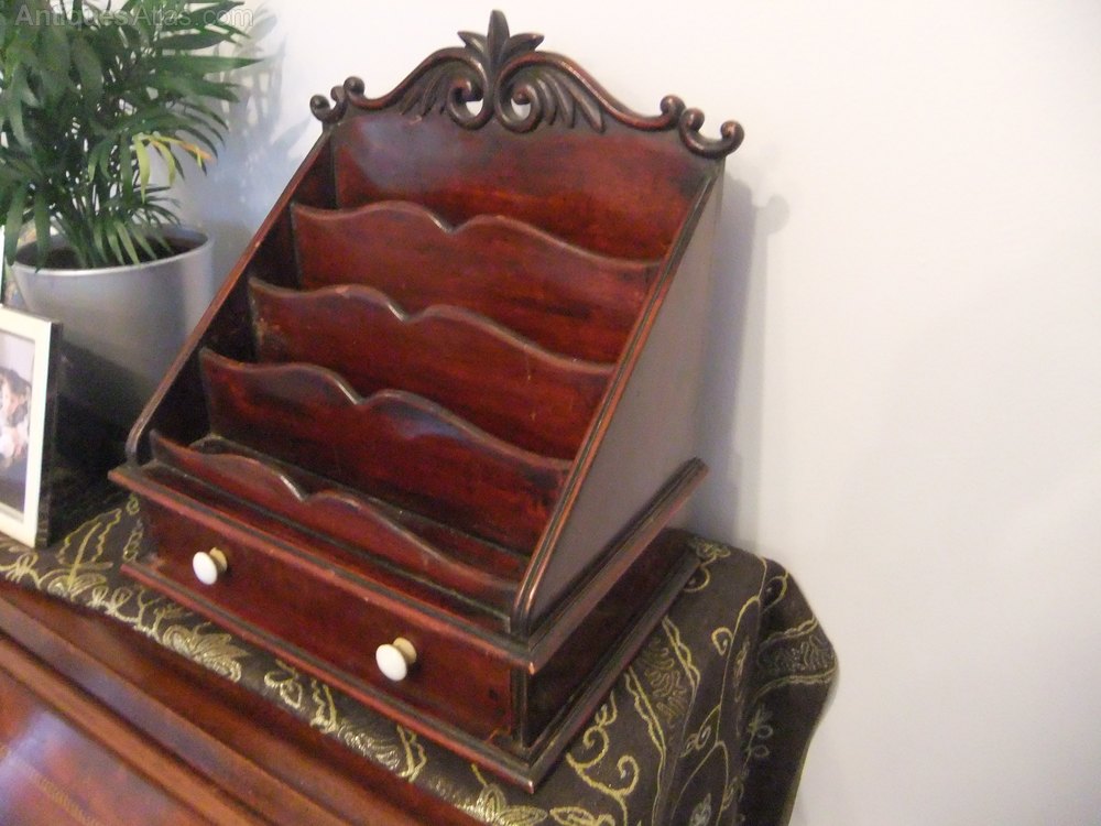 Antiques Atlas - Victorian Mahogany Letter Rack