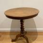 Victorian Scrubbed Oak Lamp Table 