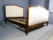 French Carved Oak Double Bed C1900