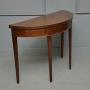 Georgian George III Demi Lune Mahogany Side Table 