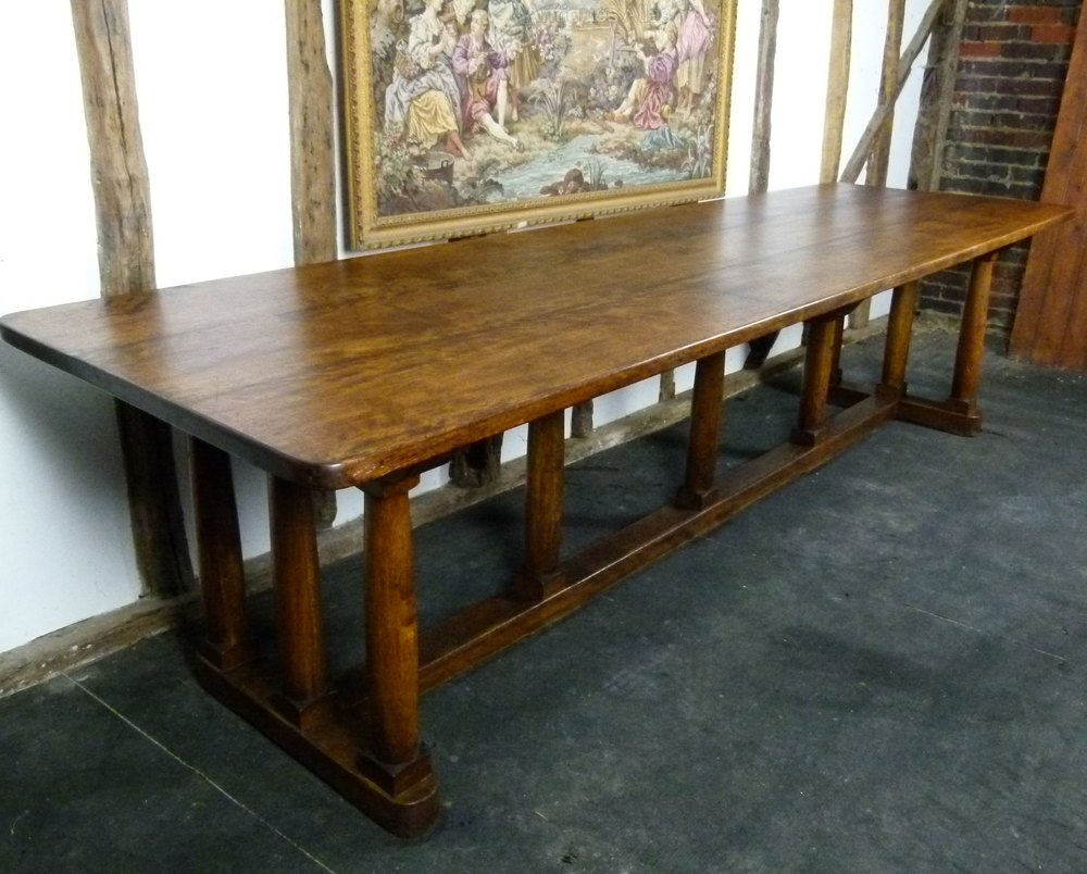 Rectory Table Impressive Large Oak Victorian Refectory Table - Antiques Atlas