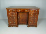 Victorian Flame Mahogany Desk 