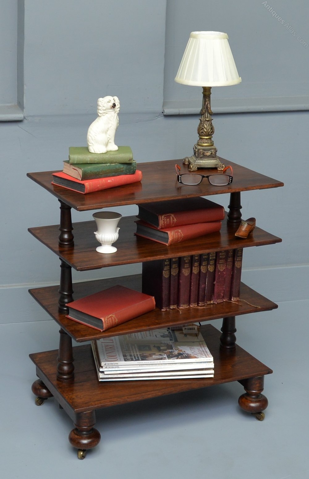 William IV Solid Rosewood Whatnot Shelves Antiques Atlas