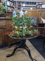 19th C.Oval Brass Jardinere.