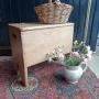  19th Century Pine Box Seat Stool.