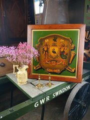 Delightful 19th C.Heraldic Crest.