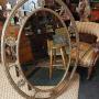 Elegant  Large Scale Gilt Oval Wall Mirror.
